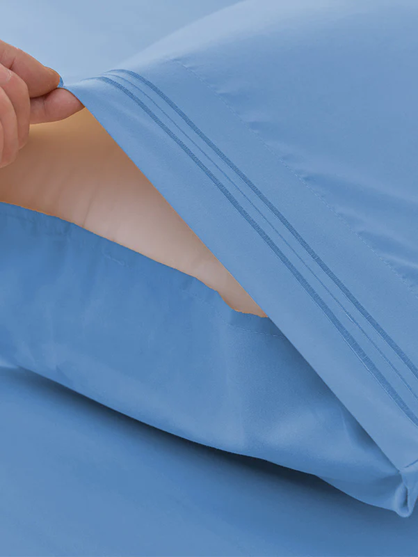 Blue Bamboo Bed Sheets - Cooling Comfort For Modern Bedrooms - Image 3