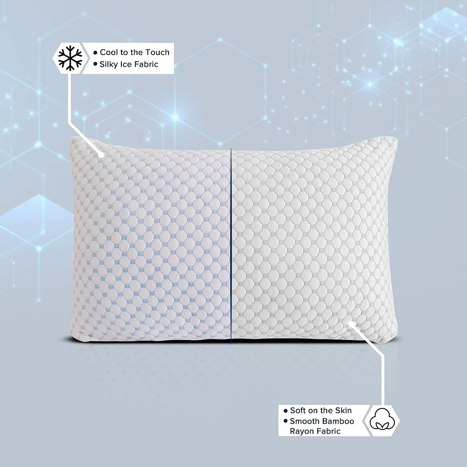 Cold Pillow Bamboo - Best Night Ice Pillow for Comfortable Sleep - Image 5