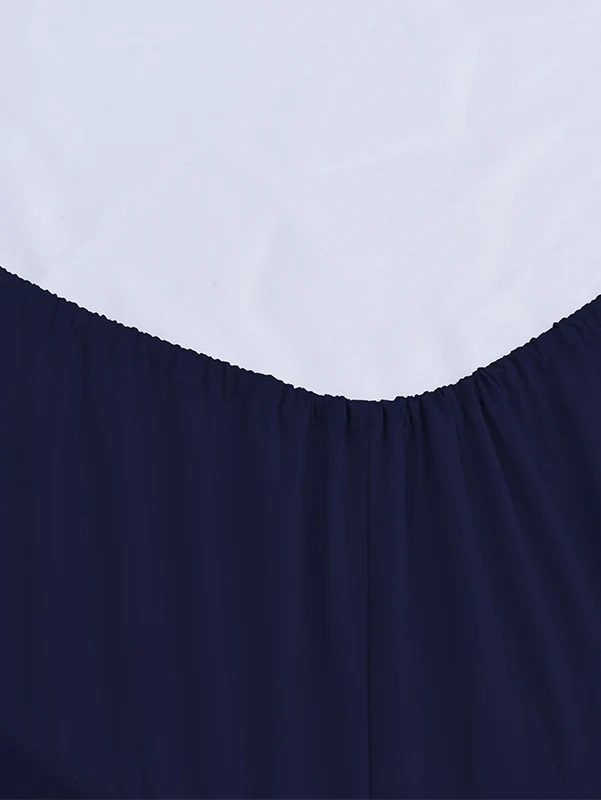 Navy Blue Bamboo Bed Sheets - Cooling Comfort For Modern Bedrooms - Image 4