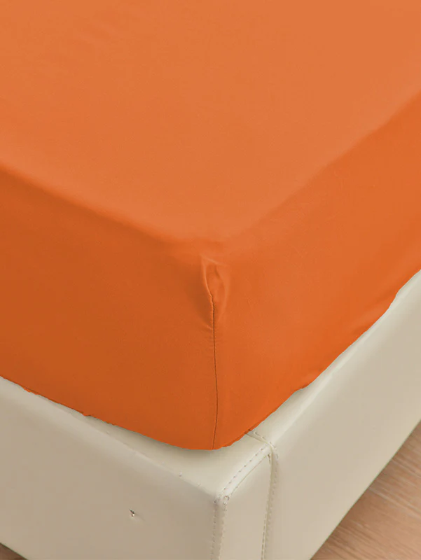 Burnt Orange Bamboo Bed Sheets - Cooling Comfort For Modern Bedrooms - Image 3